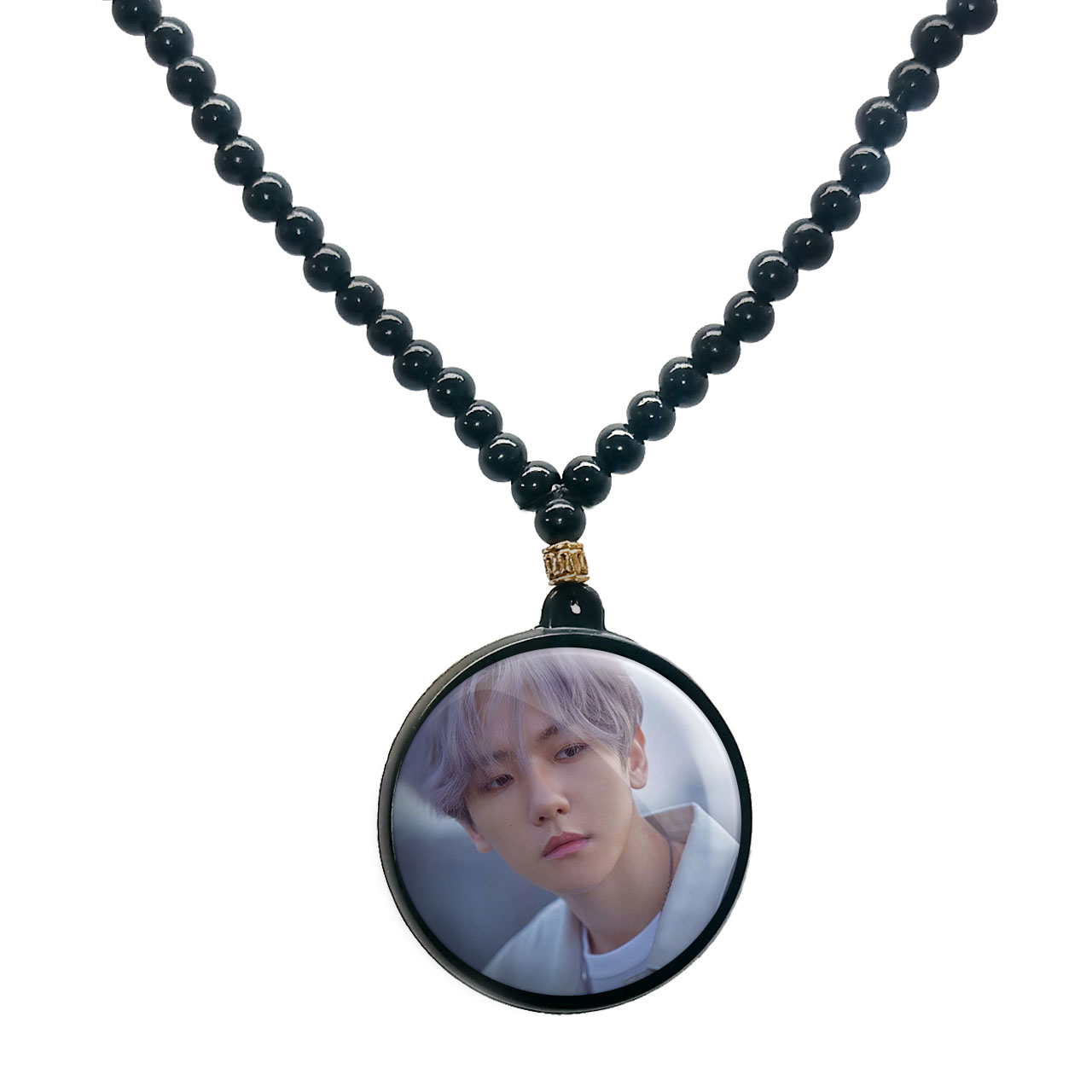 گردنبند پرمانه طرح exo کد pmd.14191 مدل دو طرفه