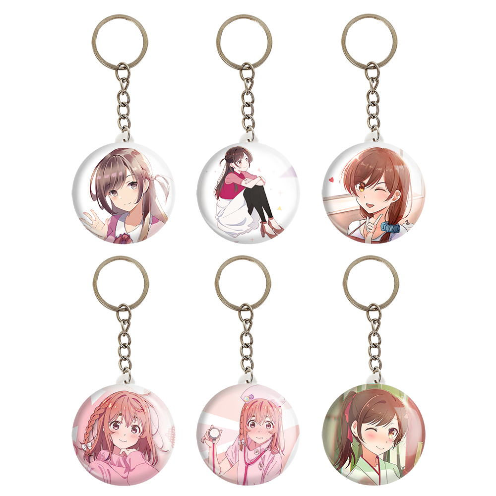 جاکلیدی خندالو مدل انیمه کانوجواوکاری Kanojo Okarishimasu کد 1021A مجموعه 6 عددی