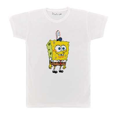 تی شرت بچگانه پرمانه طرح باب اسفنجی کد pmt.202