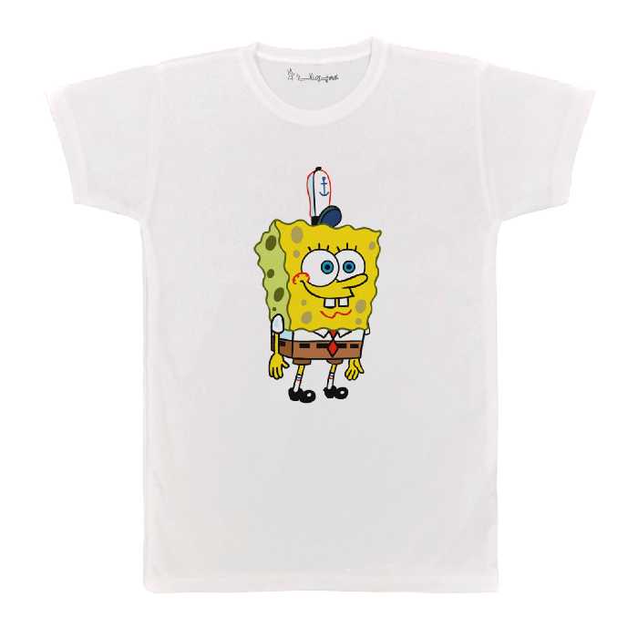 تی شرت بچگانه پرمانه طرح باب اسفنجی کد pmt.202