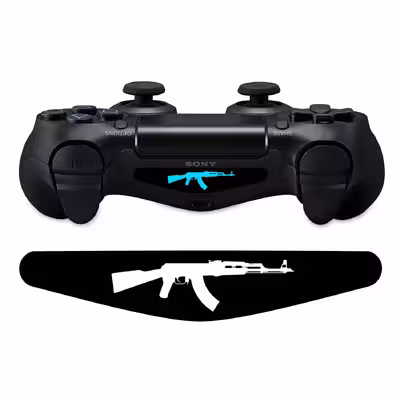برچسب لایت بار دسته پلی استیشن 4 ونسونی طرح AK47