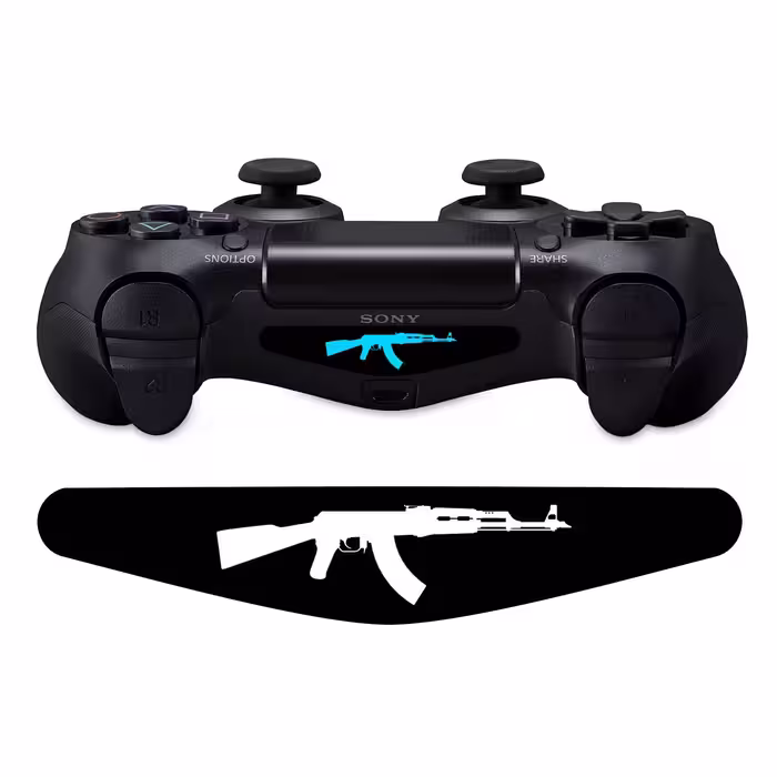 برچسب لایت بار دسته پلی استیشن 4 ونسونی طرح AK47