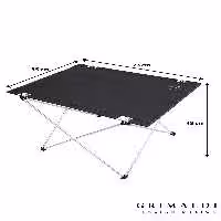 میز کمپ مشکی سیاه کمپینگ اردوگاه پارچه ای تاشو و پیک نیک مدل گسترده 73 5 55 X 48 سانتی متر GRİMALDİ