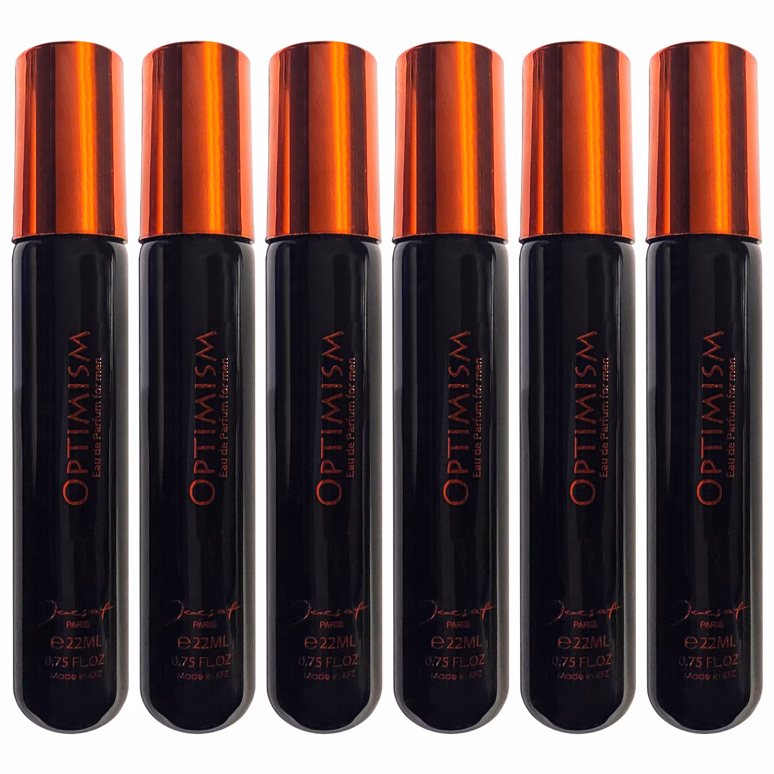 عطر جیبی مردانه ژک ساف مدل optimism حجم 22 میلی لیتر مجموعه 6 عددی