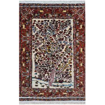 فرش دستبافت دو نیم متری مدل قشقایی کد 57