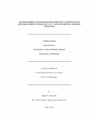 خرید و دانلود نسخه کامل کتاب Generalized Littlewood-Richardson coefficients for branching rules of GL(N) and extremal weight crystals