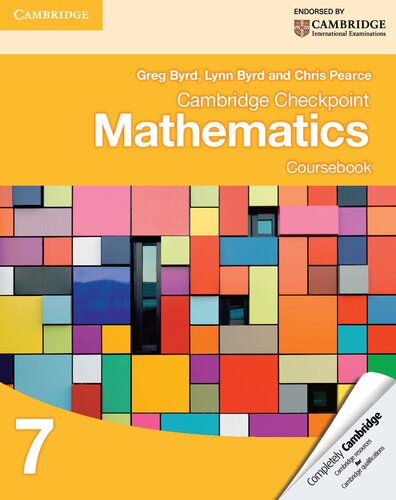 خرید و دانلود نسخه کامل کتاب Cambridge Checkpoint Mathematics Coursebook 7