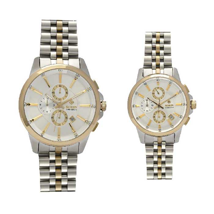 ست ساعت مچی عقربه ای زنانه و مردانه سورین مدل GL1194D-STO5S