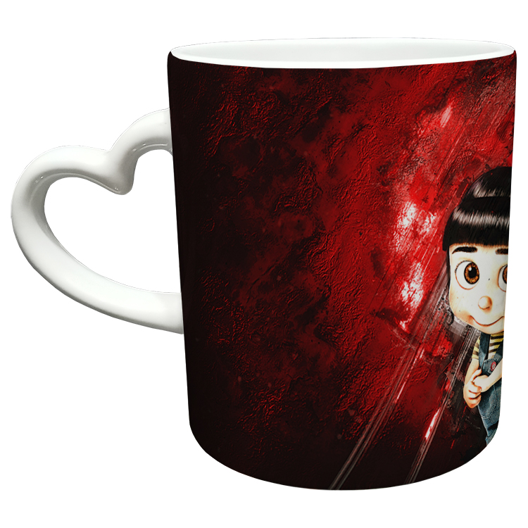 ماگ مدل دسته قلبی طرح مینیون کد 10