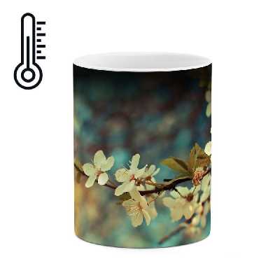 ماگ حرارتی طرح شکوفه گل مدل mgh03983