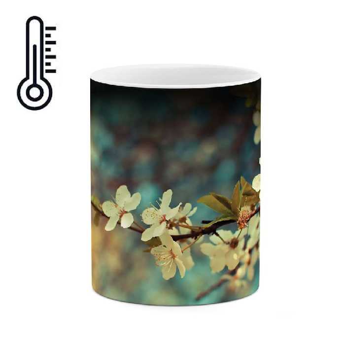 ماگ حرارتی طرح شکوفه گل مدل mgh03983