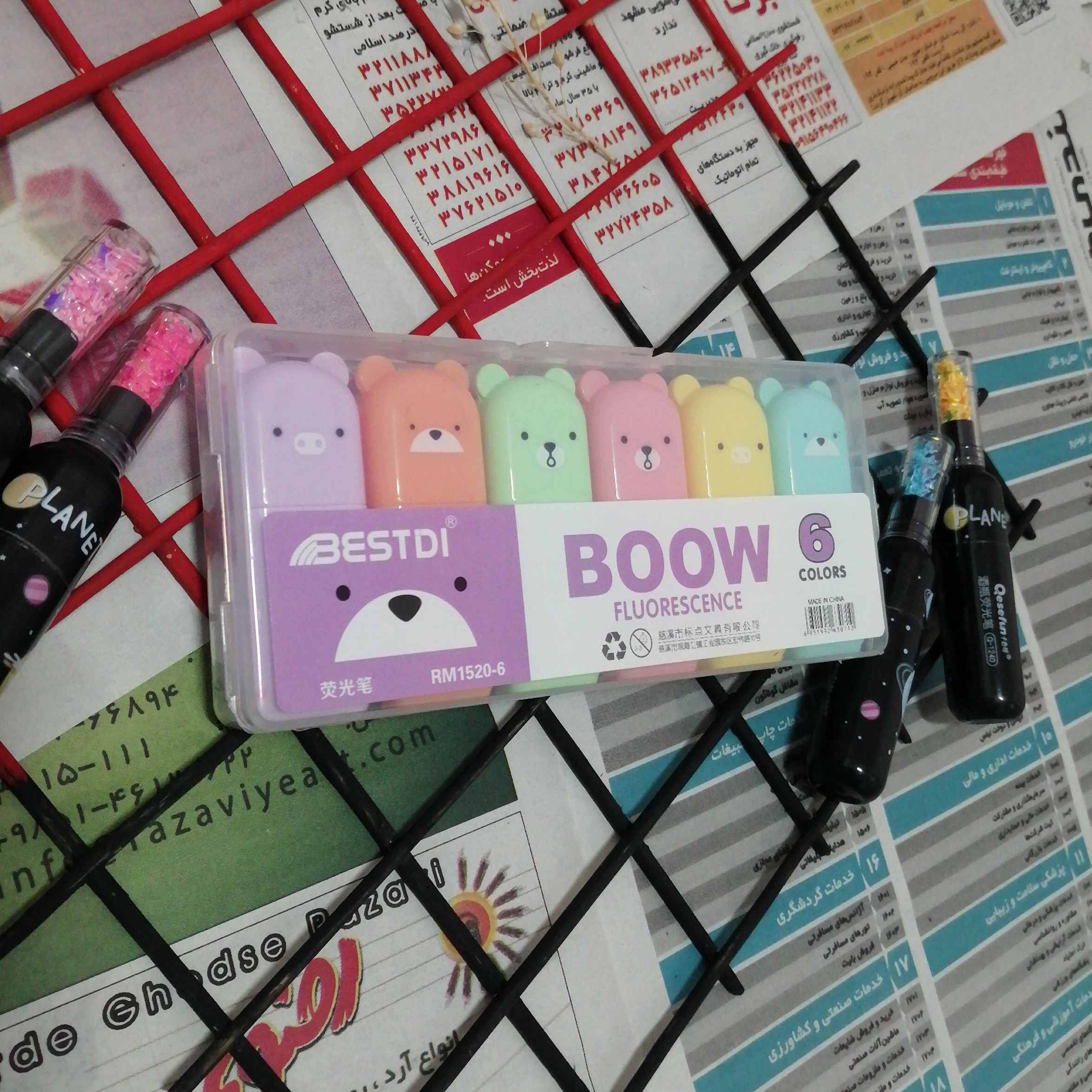 هایلایتر خرسی پک 6 عددی