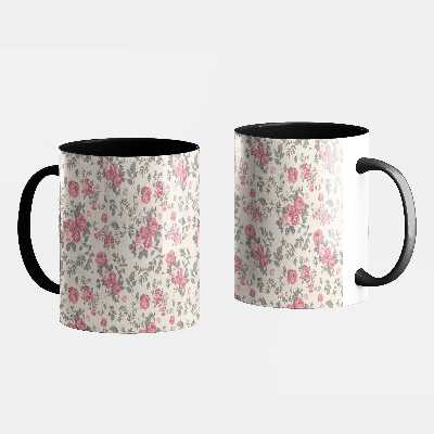 ماگ طرح گل گلی کد 123