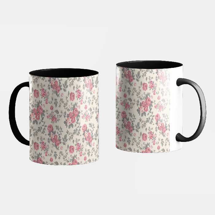 ماگ طرح گل گلی کد 123