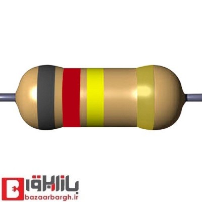 مقاومت 820 کیلو اهم 1 وات 5 درصد