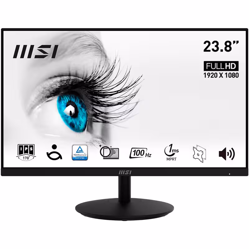 مانیتور ام اس ای “MSI PRO MP242A FHD IPS LED 23.8