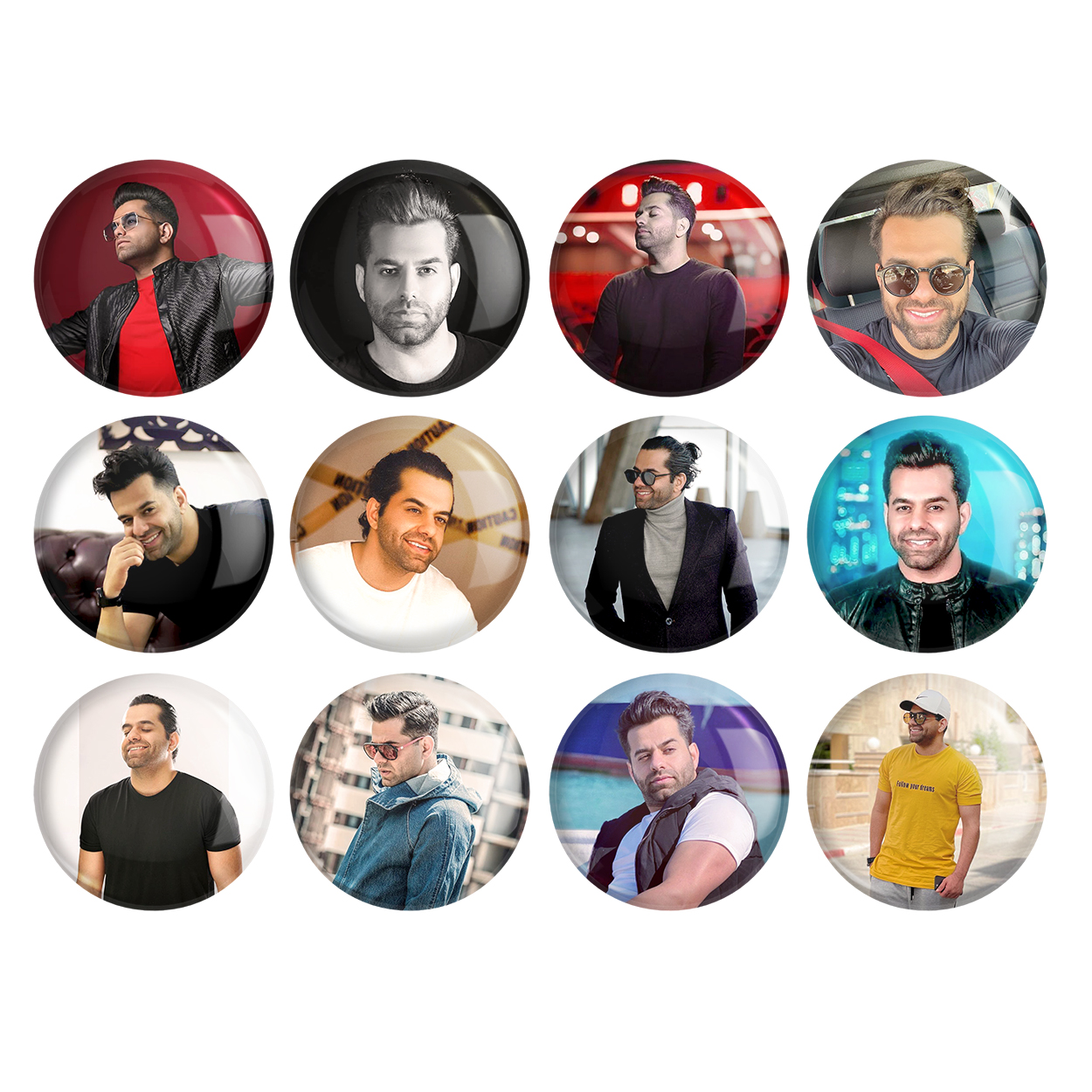 پیکسل خندالو طرح رضا بهرام کد 252 مجموعه 12 عددی