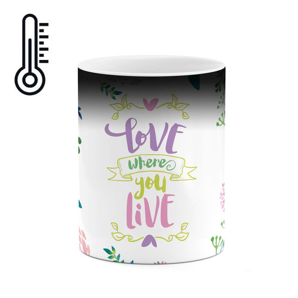 ماگ حرارتی طرح love where u live طرح مدل mgp00880