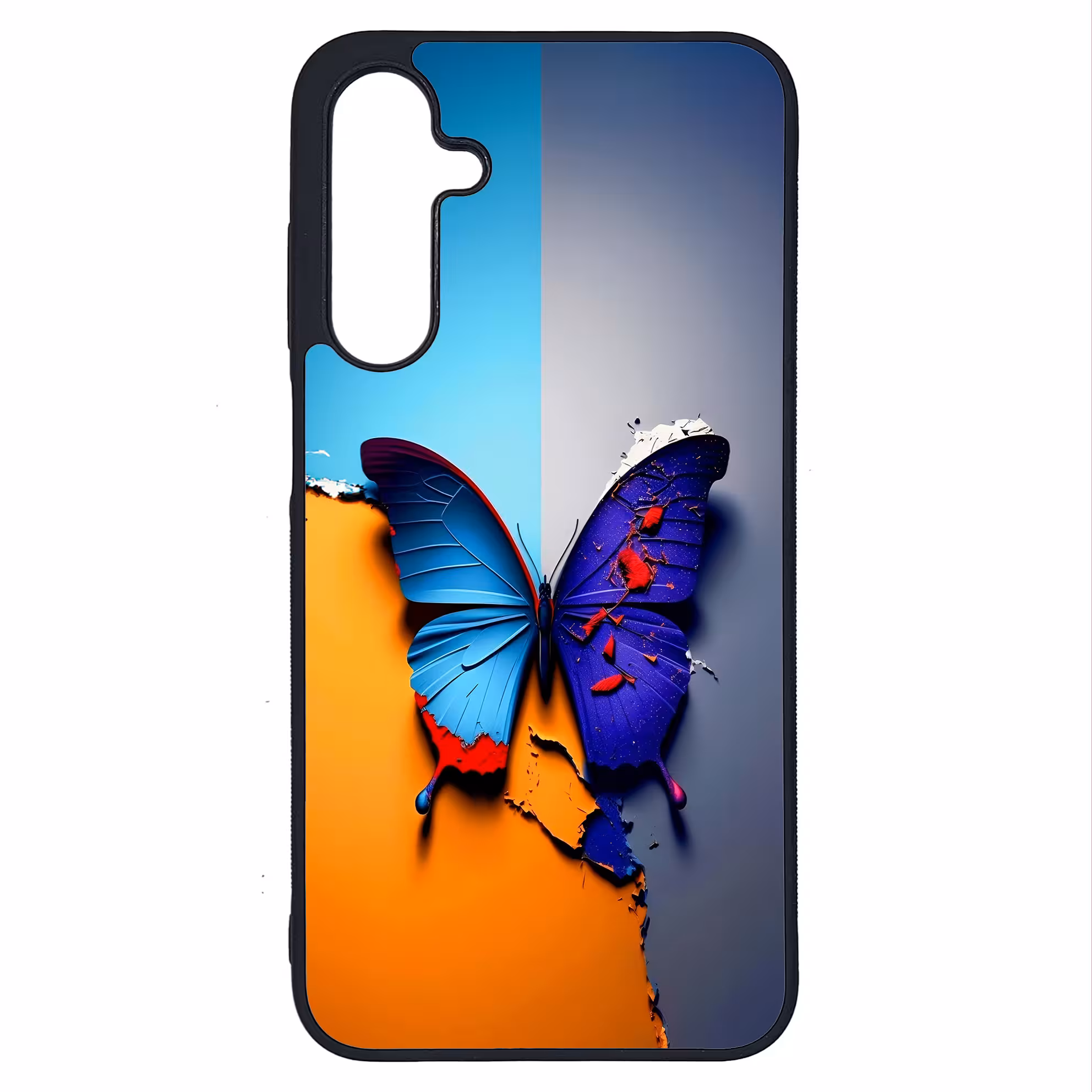 کاور طرح پروانه کد G-145 مناسب برای گوشی موبایل سامسونگ Galaxy A25 | دیجی قاب دونی