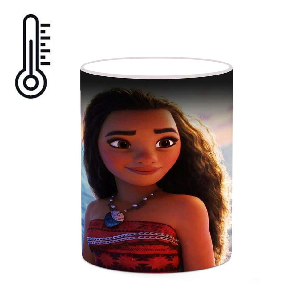 ماگ حرارتی کاکتی طرح کارتون Moana مدل mgh22886