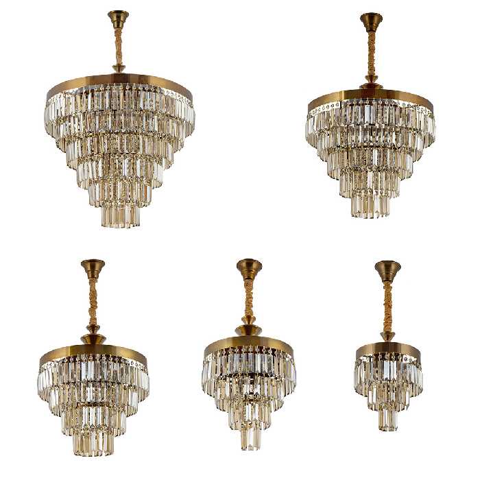 لوستر 4 شعله چشمه نور کد N2662/25A