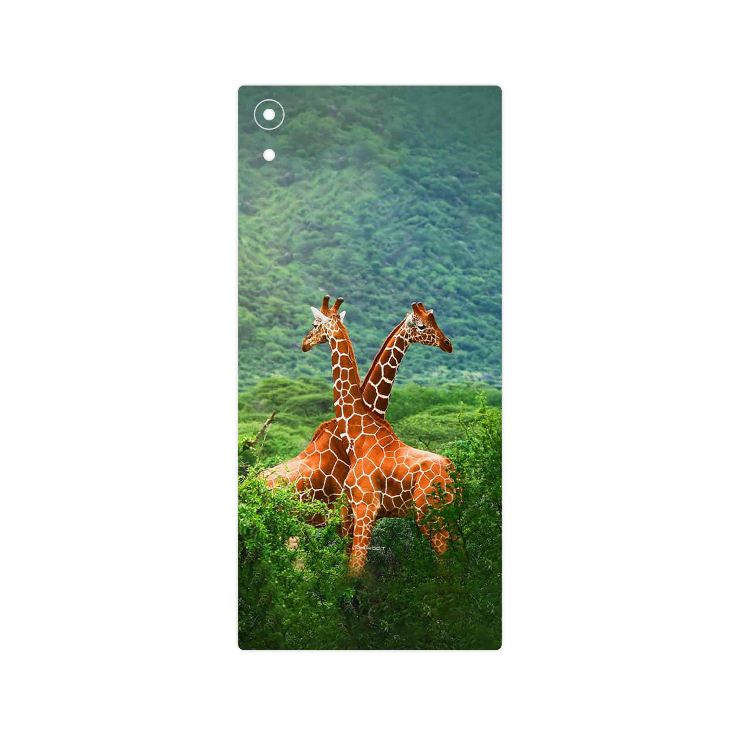 برچسب پوششی ماهوت مدل Giraffe مناسب برای گوشی موبایل سونی Xperia XA1 Ultra