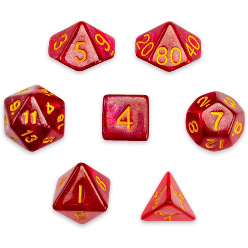 تاس بازی ویز دایس مدل Glitter بسته 7 عددی | چاوه