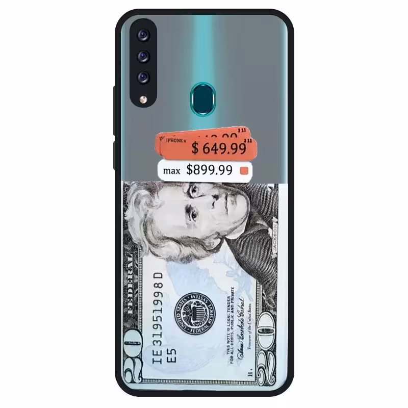 قاب هیبریدی پسرانه طرح بیست دلاری مناسب برای گوشی Samsung Galaxy A20S مدل پشت مات محافظ لنزدار مجهز به کپسولی ضربه گیر Hybrid Case Fantasy 20 Dollar
