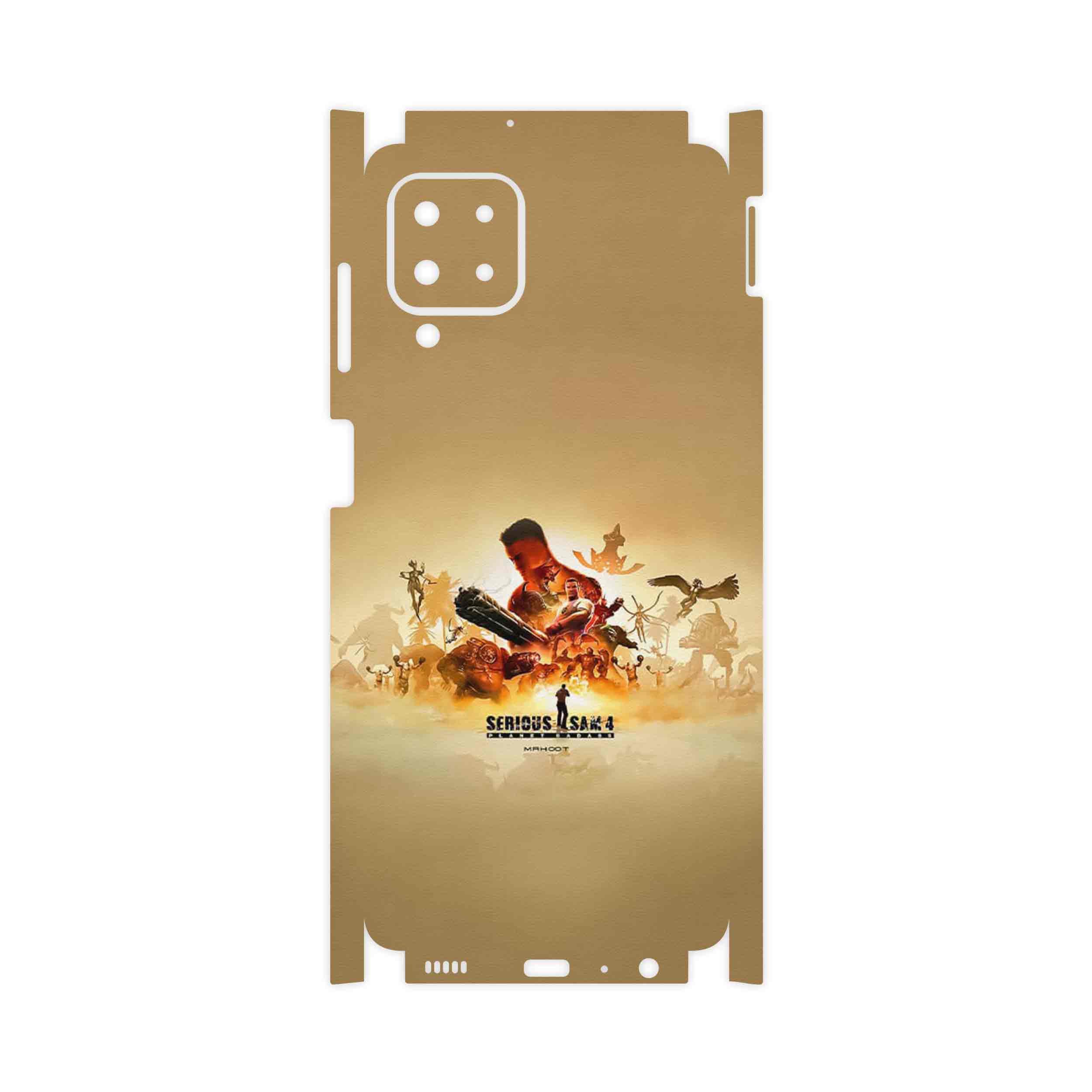 برچسب پوششی ماهوت مدل Serious Sam Game Series-FullSkin مناسب برای گوشی موبایل سامسونگ Galaxy M22