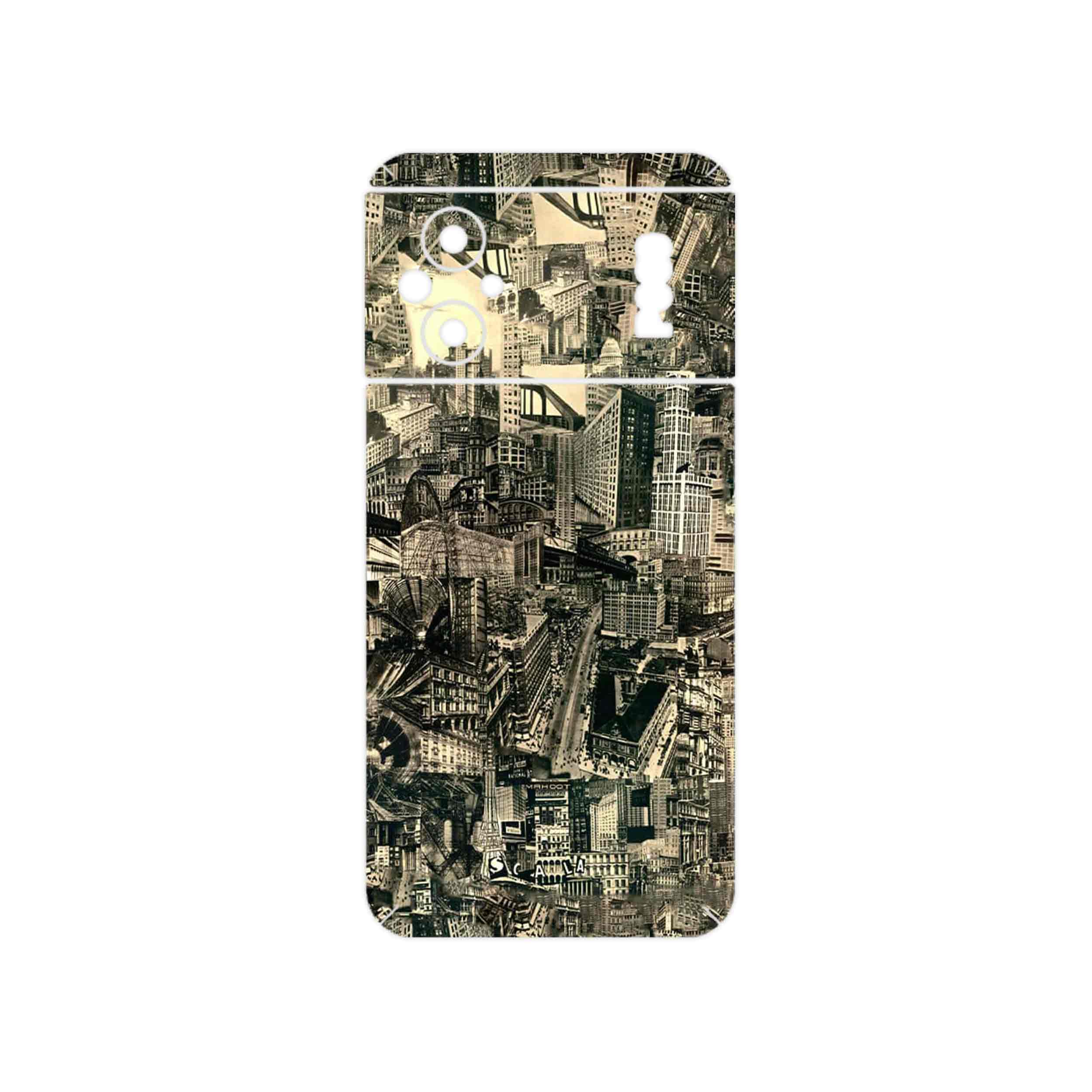 برچسب پوششی ماهوت مدل Collage of Skyscraper مناسب برای گوشی موبایل شیائومی Poco M5