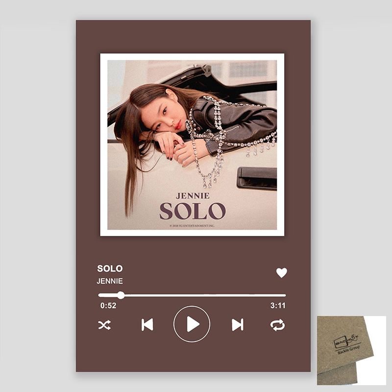 تابلو شاسی بکلیت مدل SH-339 طرح جنی بلک پینک BLACKPINK