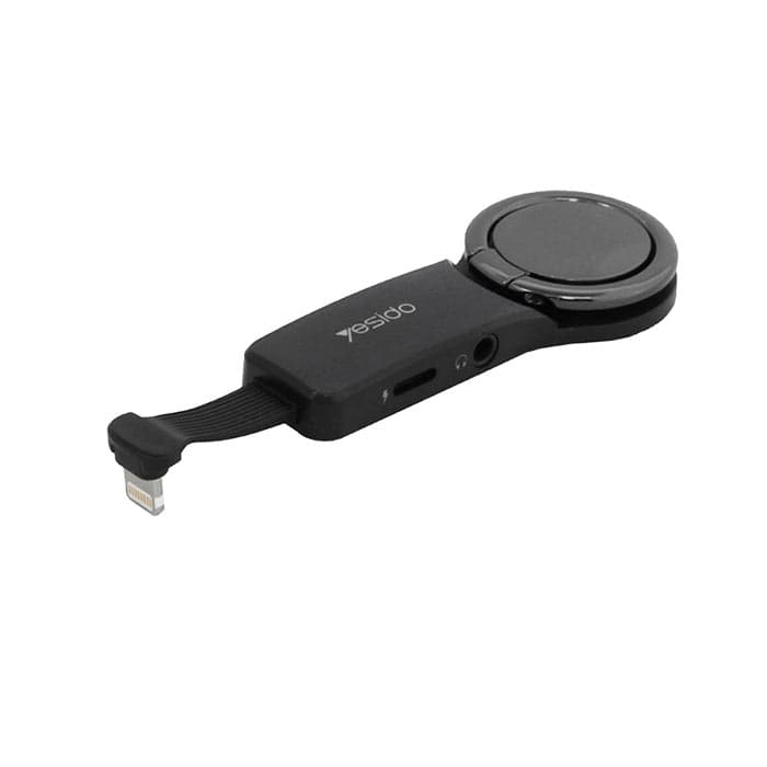 مبدل لایتنینگ به جک 3.5 میلی متری / لایتنینگ یسیدو مدل YAU10 3in1