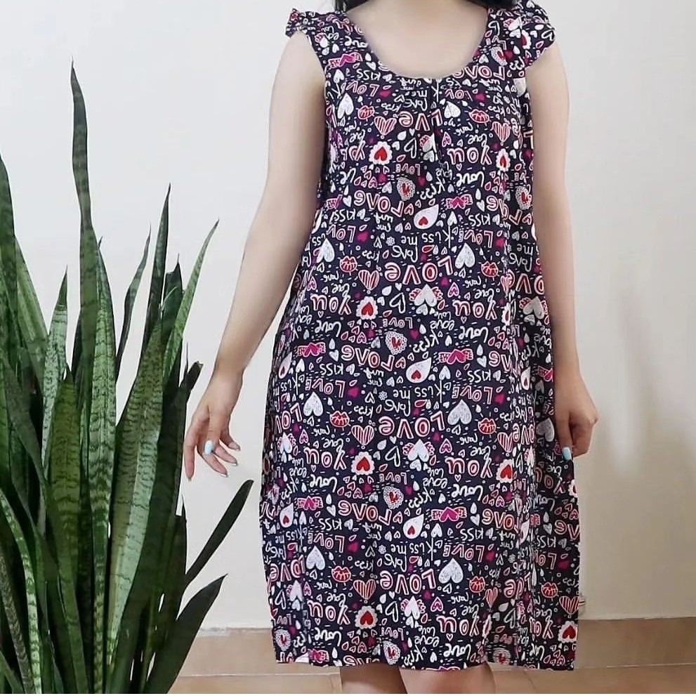 پیراهن ساحلی نخی زنانه