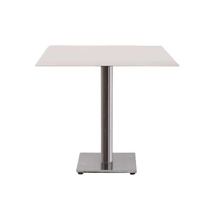 میز مربع پایه مربع چدنی استیل نظری