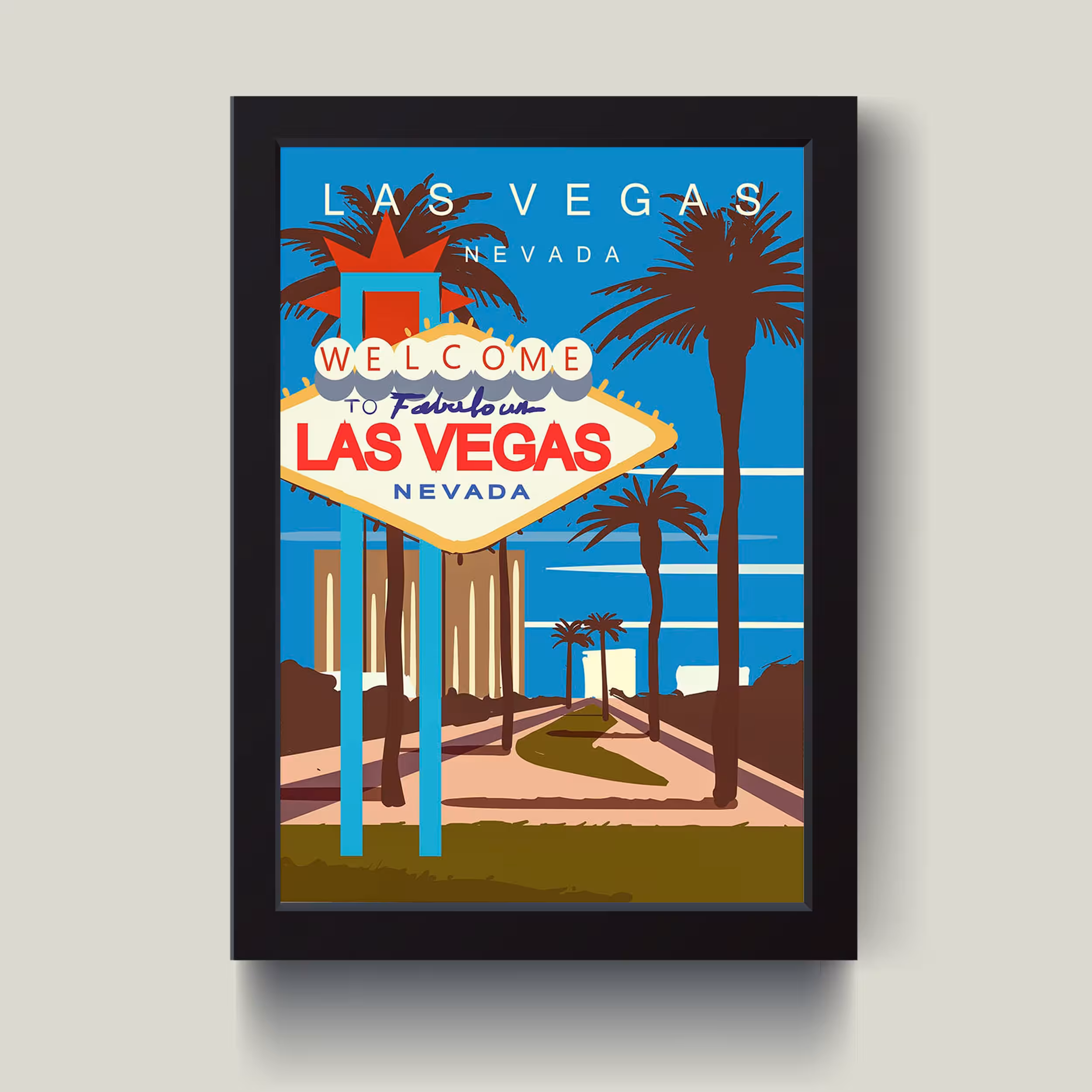 تابلو مدل لاس وگاس Las Vegas کدS2617-b