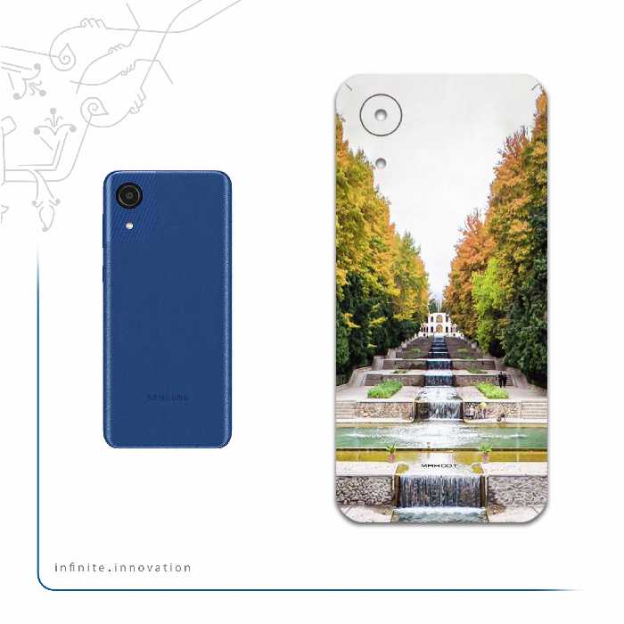 برچسب پوششی ماهوت مدل SHAHZADEH-Garden مناسب برای گوشی موبایل سامسونگ Galaxy A03 Core
