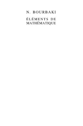 خرید و دانلود نسخه کامل کتاب Elements de Mathematique. Algebre. Chapitre 9