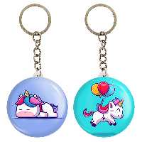 جاکلیدی خندالو مدل اسب تک شاخ یونیکورن کد 38213822 مجموعه 2 عددی