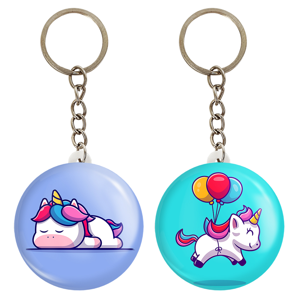 جاکلیدی خندالو مدل اسب تک شاخ یونیکورن کد 38213822 مجموعه 2 عددی