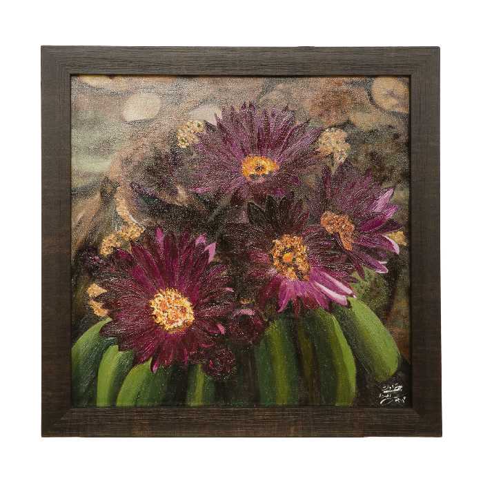 تابلو نقاشی رنگ روغن مدل گل کد 34