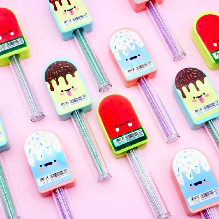 مغز اتود 2b فانتزی طرح بستنی چوبی  در دو ضخامت 0.5 و 0.7 mm