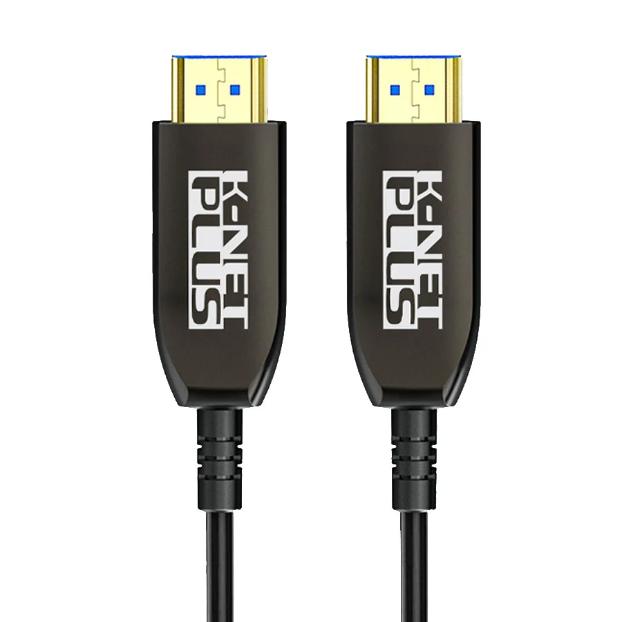 کابل 21 HDMI فیبر نوری کی نت پلاس مدل KP-CHAOC21250 طول 25 متر