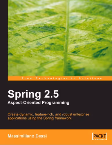خرید و دانلود نسخه کامل کتاب Spring 2.5 Aspect Oriented Programming