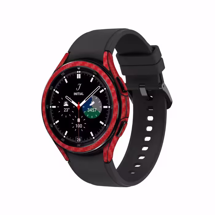 برچسب ماهوت طرح Red Fiber مناسب برای ساعت هوشمند سامسونگ Watch4 Classic 46mm
