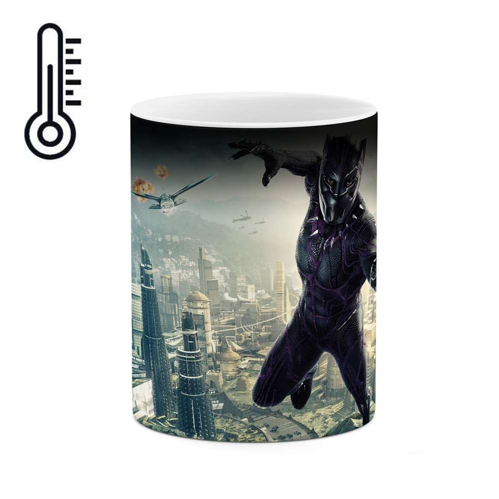 ماگ حرارتی طرح بلک پنتر Black panter  مدل mgph15291