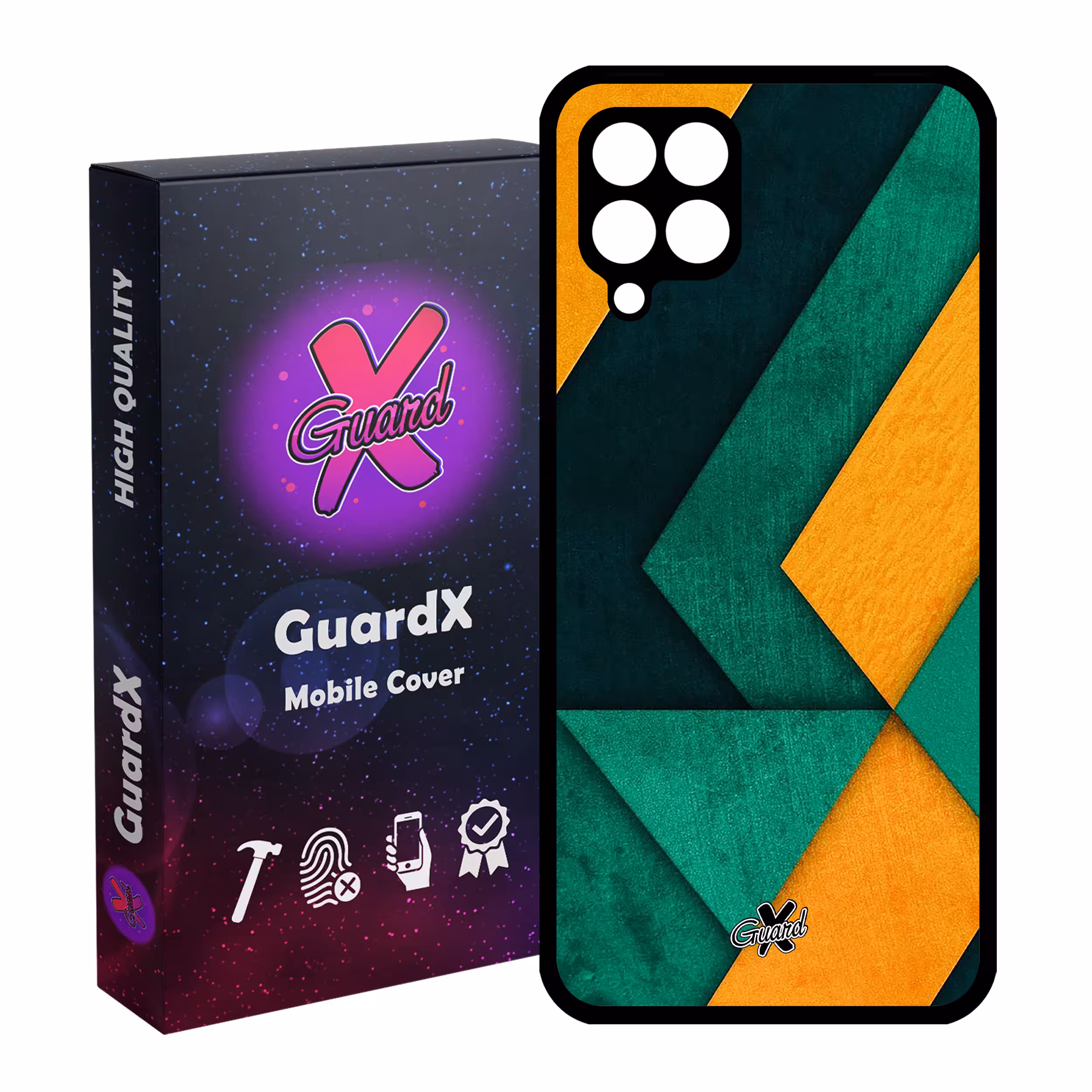 کاور گارد ایکس طرح Shape مدل Glass10329 مناسب برای گوشی موبایل سامسونگ Galaxy A22 4G
