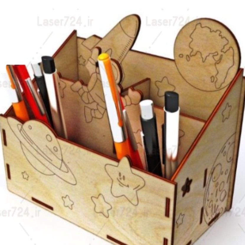 استند جامدادی چوبی