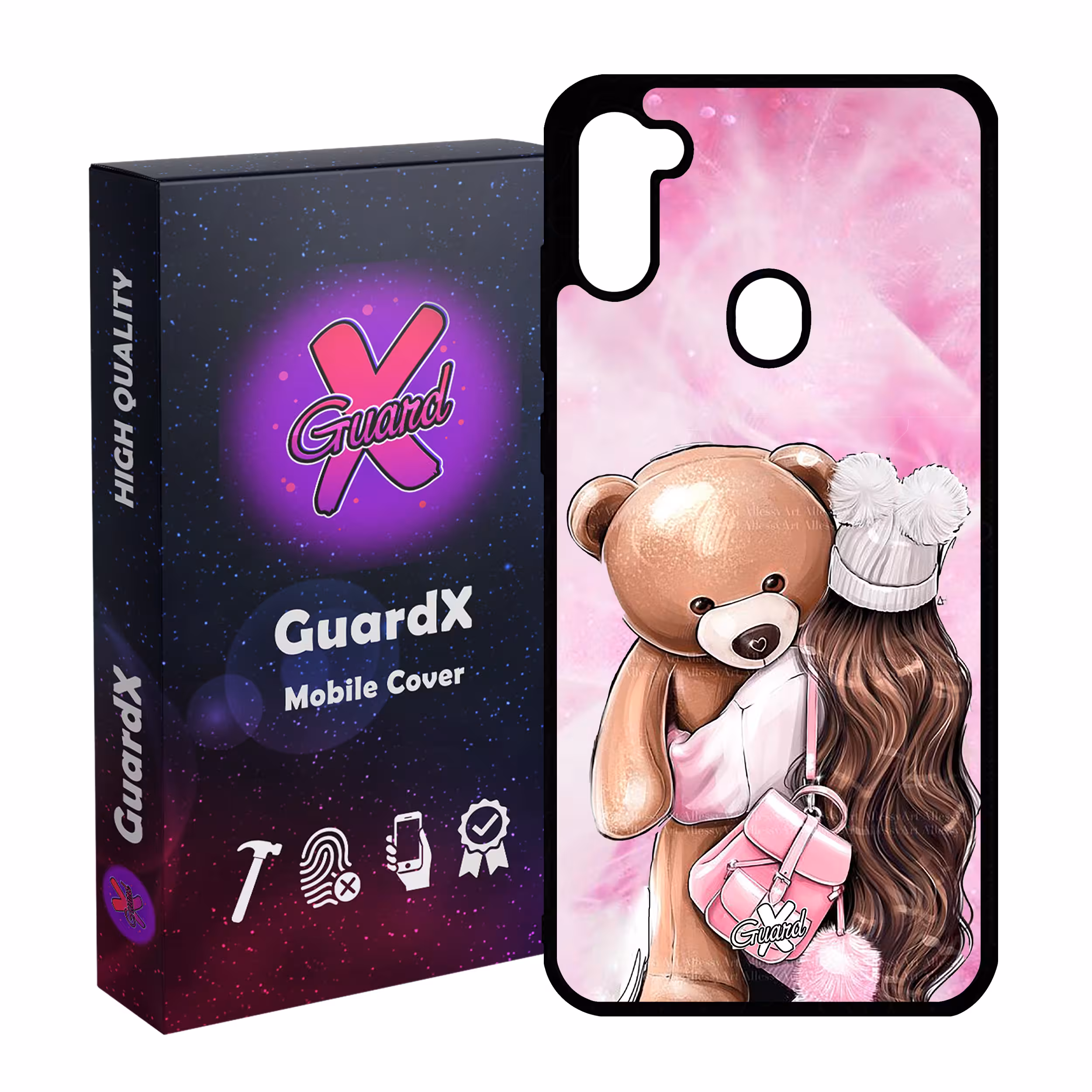 کاور گارد ایکس طرح Girl مدل Glass10088 مناسب برای گوشی موبایل سامسونگ Galaxy A11 / M11