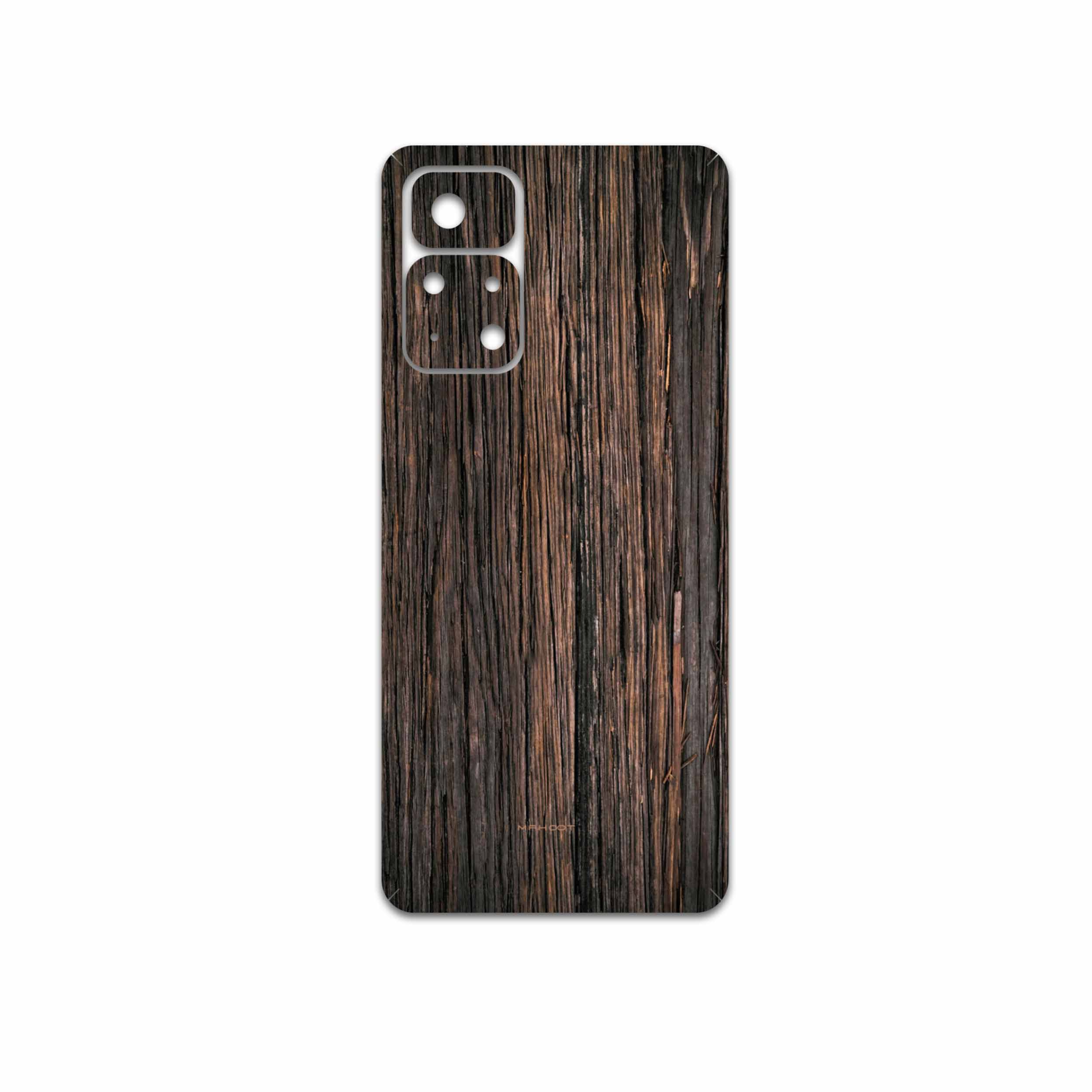 برچسب پوششی ماهوت مدل Burned-Wood مناسب برای گوشی موبایل شیائومی Poco M4 Pro 5G