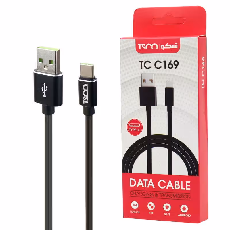 کابل تایپ سی TSCO TC C169 2.1A 1m